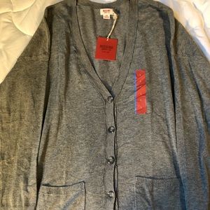 Gray Mossimo Cardigan NWT